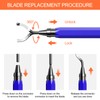 Frevoitna Universal deburring tool, 360° rotating deburring metal, hand deburring