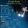 BORUIT EV20L LED Rechargeable Small EDC Flashlight with Green Beam,Pocket