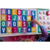 DOMINO &AMP; JULIETTE Uppercase & Lowercase Alphabet Double-Sided Placemat For