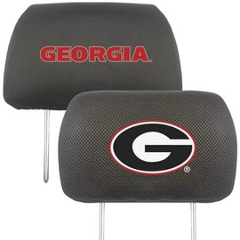 Fanmats 12566 University of Georgia Bulldogs 10" x 13" Head Rest Covers