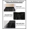SuBleer A-line Hoopless Petticoat Crinoline 4 layers Underskirt Slips Plus