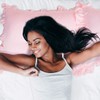 sourcing map Luxury Satin Oxford Pillowcases, Pair of 2 Pink