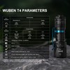 WUBEN T4 Tactical Flashlight Ring for EDC, Finger Release Ring