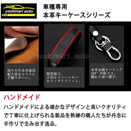 (yoshinari) Engine Starter Case Mazda 3 BP Series CX-30 CX-8 Roadster CX-5 CX-3 Mazda 2 Mazda 6 Genuine Leather Engine Starter Case Key Shell Cover Remote Control Starter Key Case (Black Leather Black