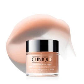 Clinique Moisture Surge 100H Auto-Replenishing Hydrator Oil Free Face Moisturizer | With Hyaluronic Acid, Aloe Bioferment and Vitamins C + E | For All Skin Types | Hydrating + Moisturizing, 2.5 Fl Oz