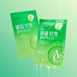 Dewytree [Dewytree] Moisturizing Skin Soothing AC Deep Soothing Mask (10 sheets), Pack of 10, 2 packs / [듀이트리] 촉촉한 피부진정 AC 딥 진정 마스크(10매입), 10개입, 2개