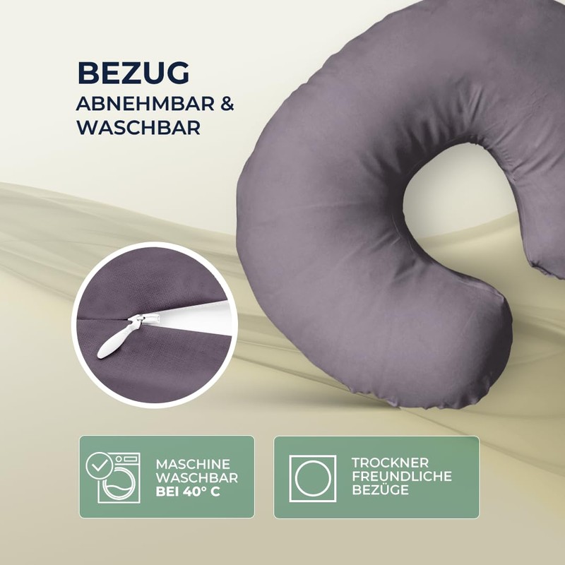 joyfill Breastfeeding Pillow Buddy Micro Beads (508 Anthracite)