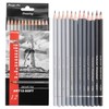 Pacific Arc Premium Graphite Drawing Pencils for Artists, Soft Pack
