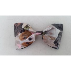 Handmade Puppy Love Duct Tape Bow Hair Clip bowtie handmade