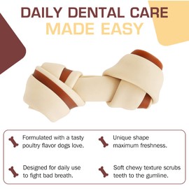 UrbanX HealthyBones Beef Rawhide Free Healthy Mini Chews for Welsh Springer Spaniel and Other Med Sporting Dogs Great Foods for Training Rewards, 14 Count