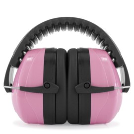 JORESTECH Safety Earmuffs Pink Adjustable Headband Noise Reduction for Construction Shooting Hunting Sports NRR 27dB SNR 31dB EM-502