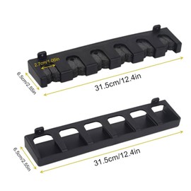 Wmzjnljy 6 Pool Cue Holder Wall Mounted Pool Cue Rack Billiard Wall Mount Rack Billiard Pool Cue Stick Stand Vertical Pool Table Rods Clip Accessories for Pool Bars Clubs(Z24-1)