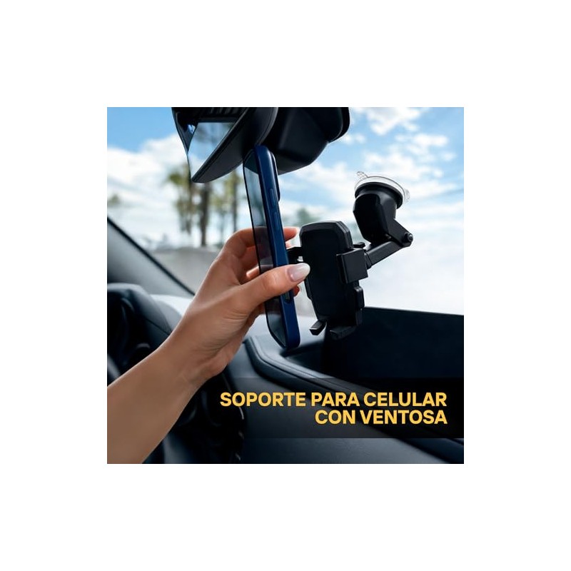 BLACKROCK Soporte Celular Automvil - Base Porta Telfono Ajustable para