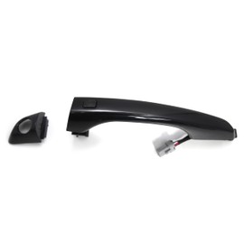 Otois Front Driver Side Left Black Exterior Door Handle Keyless Entry Smart Key Type for Hyundai Elantra 2017 2020 OE# 82651-F2200 82652-F2010