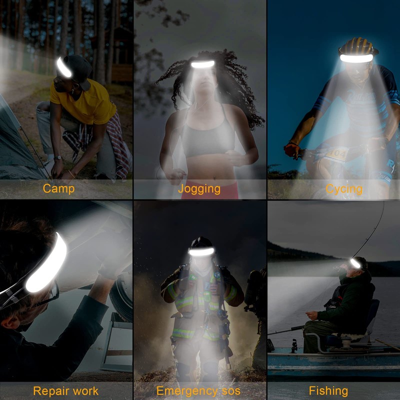 LED Headlamp Rechargeable, Super Bright 1500 Lumens 230° Wide Beam