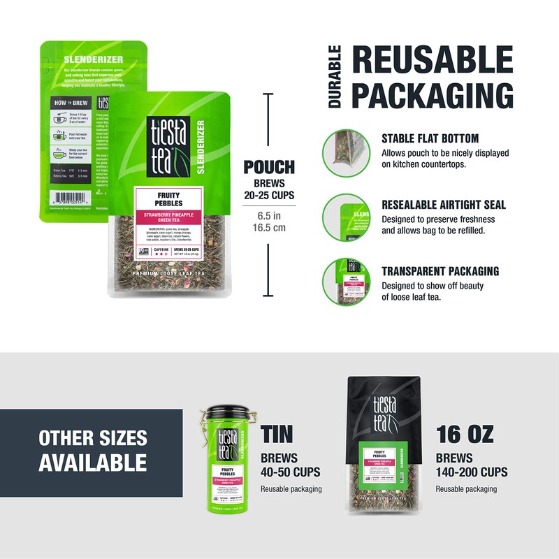 Tiesta Tea - Chinese Jasmine, Loose Leaf Classic Jasmine Green