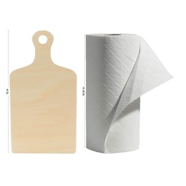 Wooden Cutting Board Shapes, 12" with Handle, Pack of 3 Wooden Cutting Boards by Woodpeckers, for Kitchen, Decor, and Charcuterie Boards