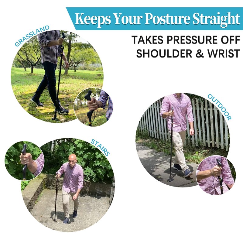 Walking Cane Foldable for Men & Women Seniors for Balance,Self