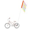 6 ft Bike Flag with Pole for Safety Orange Go