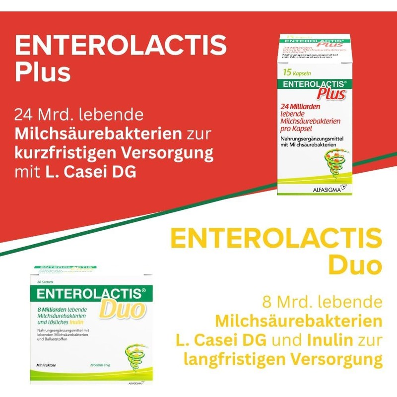 Enterolactis Plus - Lacticaseibacillus casei DG | 24 billion germs