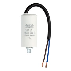 Starting Capacitor, Motor Capacitor, Working Capacitor, Cable 1.5 μF, 450 V
