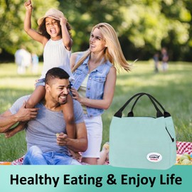 Aosbos Lunch Bag Insulated Lunch Bags for Women Water-Resistant Thermal Lunch Tote Bag Small Cool Bag Lunch Box for Men Ladies Girls Kids Adults Work Office School Picnic Outdoor, 8.5L