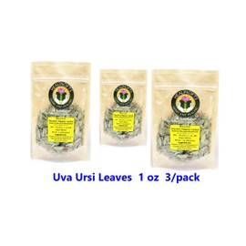 HealinGifts Bearberry Kinnikinnick Dried Leaves 1 Oz Pack of 3