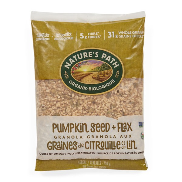Nature's Path Organic Granola Cereal Pumpkin Seed + Flax 750g