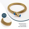 APLusee Titanium Gold Shower Hose, 59-Inch Extra Long Handheld Shower