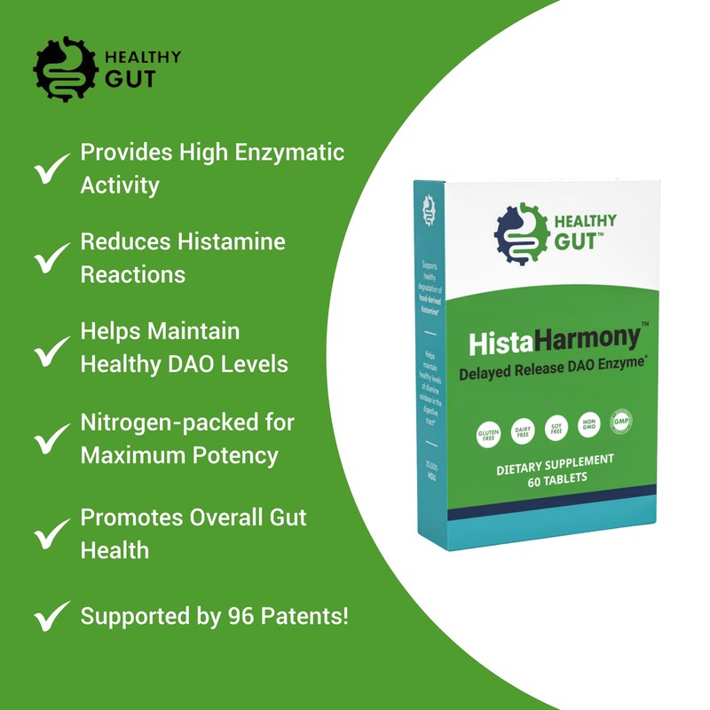 Healthy Gut HistaHarmony | Delayed Release DAO Enzyme Supplement |