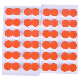 48 piezas de flotadores de pesca con mosca EVA, indicador de golpeo, accesorios de aparejo, color verde, naranja (naranja), indicadores de golpe