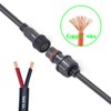 dstfuy Waterproof Connector 2 Wire,16AWG 2Pin Male Female Plug LED
