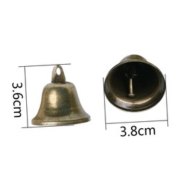 BIUDECO DIY Craft Bronze Bells 20pcs Set Small Bells for Christmas Restaurant Hotel