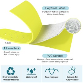 XiaZ Waterproof Dog Leash, PVC Long Dog Leash 15M/50FT with Swivel Hook and Comfortable Padded Handle，Dog Long Line Training Leash for Walking, Playing and Swimming, for Medium Large Dogs, Yellow