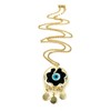 LESLIE BOULES Collar con colgante de oro de ojo malvado