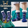Men's Fleece Lined Cozy Extra Thick Slipper Socks Winter Non-Slip