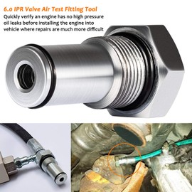 Bonbo 6.0 High Pressure Oil Pump IPR Valve Air Test Fitting Tool & Oil Rail Adapters Leak Test Kit for Ford 6.0L Powerstroke Diesel Engine
