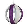 MiniSun | Modern Purple and Cream Fabric Cocoon Globe Style