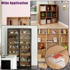 6-Pack Heavy-Duty Adhesive Shelf Brackets, Large Size Double Row Brackets,