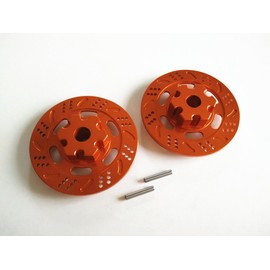 Aluminum Brake Disc Drive Hub (2PCS) Orange for Traxxas 1/7 Unlimited Desert Racer UDR 8569