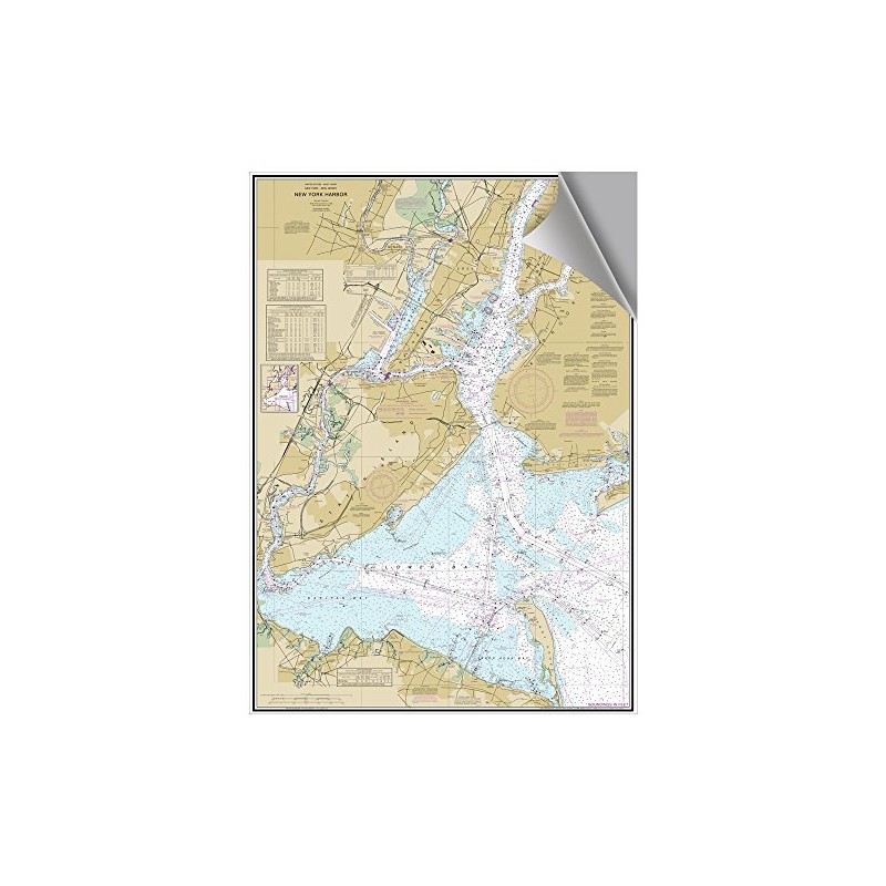 MAPTECH New York Harbor Decorative Nautical Chart