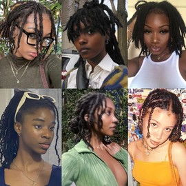 Kackanaa 10 Inch Springy Afro Kinky Human Hair Bulks for Dreadlock Extensions 1 Pack Marley Twist Braiding Hair for Extending Mini Twist Springy Twist Human Hair Bulk for Repair Locs, 30g /Pack