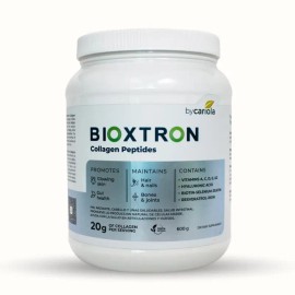 Bioxtron Collagen Peptides Powder – 20g Protein + AFA Algae, Resveratrol & Hyaluronic Acid – Skin, Hair, Joint Support – 30 Servings
