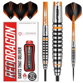 Red Dragon Amberjack 14: 23g Tungsten Darts Set with Flights and Stems