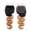 4x4 Ombre Lace Closure #1b27 Color Closure Body Wave Free