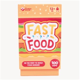 Fizz Creations Fast Food Card Game. Food & Drink Trivia Card Building Game. Age 8+, 2-6 Players, 30 Minutes Play Time Fun Family Games Team Games.