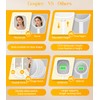 Gospire Rectangle Lighted Makeup Mirror with Magnification, 10X Magnifying Mirror