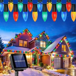 Serie de Luces Solares Goodea para Exterior, 7 m con 30 Luces LED Multicolor