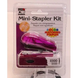 Charles Leonard Mini Stapler Kit w/Staples Purple Color Office/School/