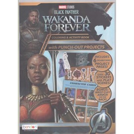 BLACK PANTHER WAKANDA FOREVER Coloring & Activity Book with Punch-Out Projects
